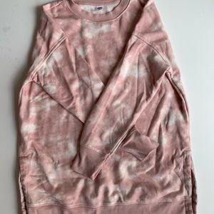 Old Navy Tunic Sweatshirt (Pink Tie Dye)